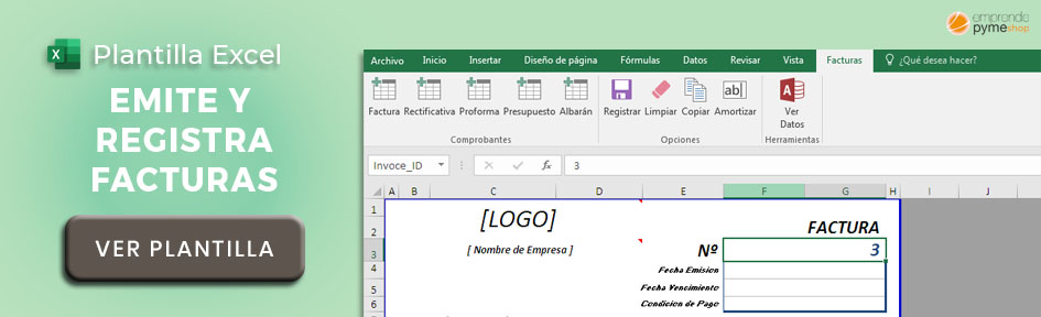 Plantilla Excel para hacer facturas y presupuestos